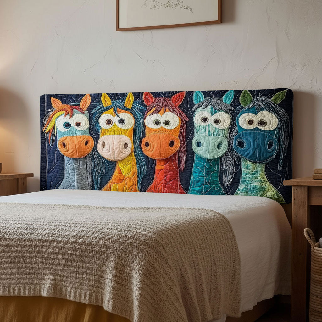 Play Patch Horse WN0601064CL Quilted Headboard Slipcover
