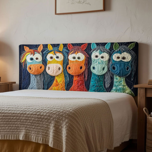 Play Patch Horse WN0601064CL Quilted Headboard Slipcover