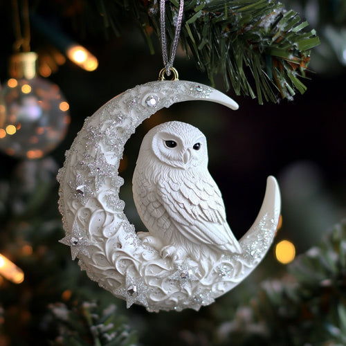 Moon Owl CP0512034CL Christmas Ornament