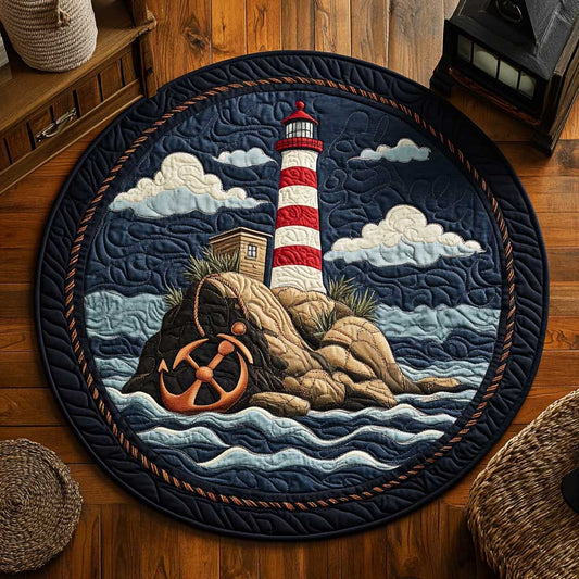 Guiding Lighthouse WN2103060CL Quilted Round Mat