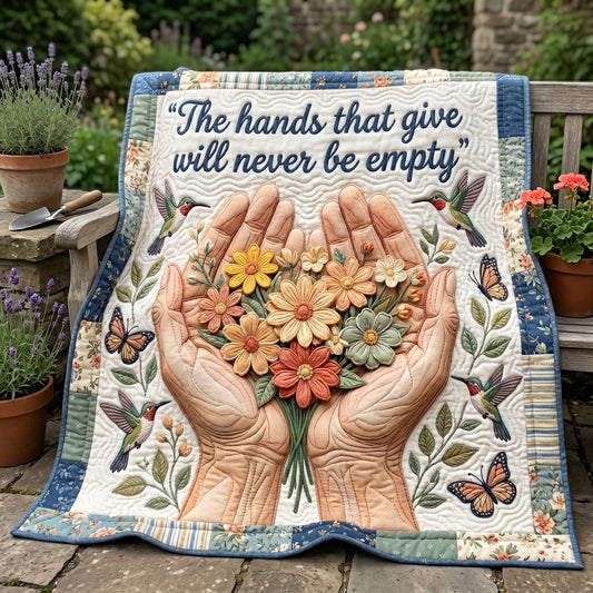 Giving Hands Bloom WN2204011CL Quilt