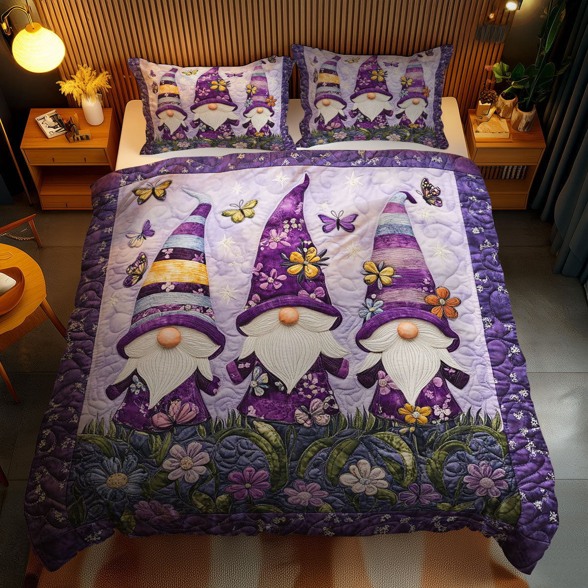 Floral Gnome Harmony WN1701124CL Duvet Cover Set