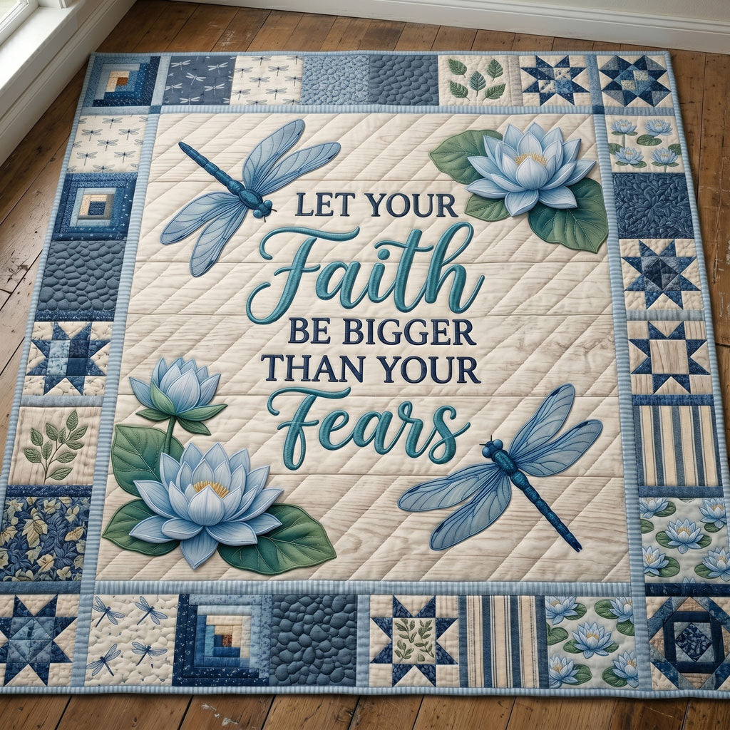 Blue Serenity Faith WN2204003CL Quilt