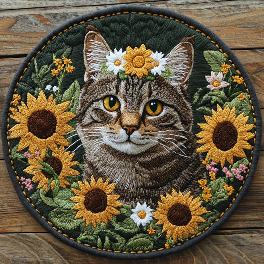 Cat Zen WN0306038CL Quilted Round Mat