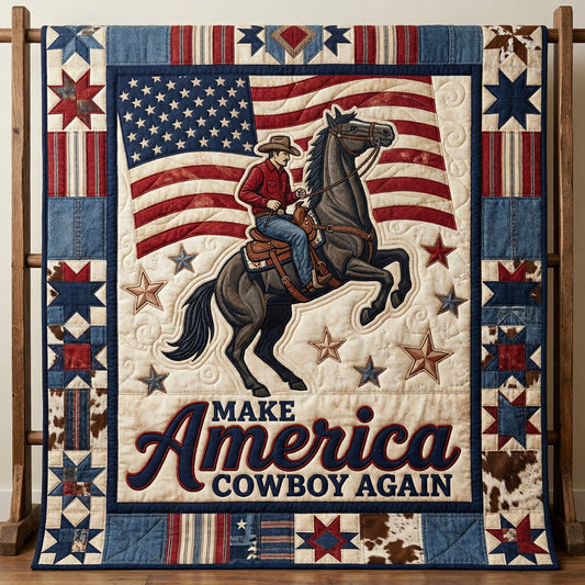 Make American Cowboy Agaign XR1004003CL Quilt
