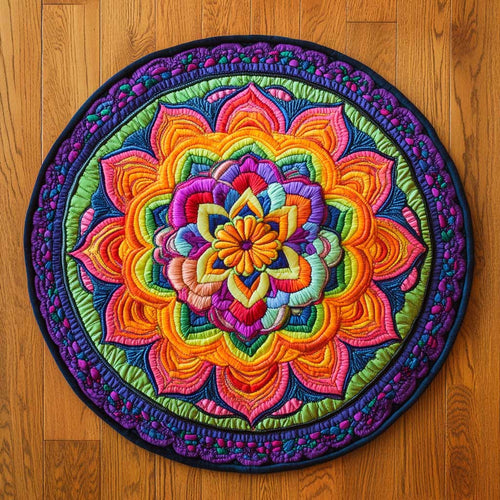Sacred Mandala WN2504040CL Quilted Round Mat