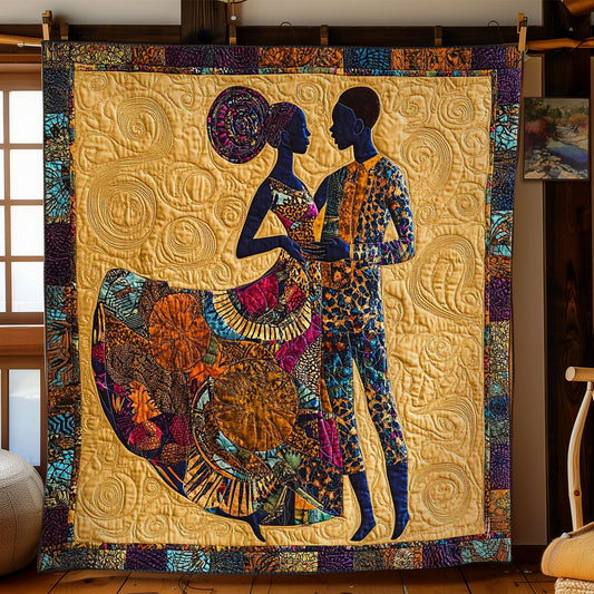 African Couple Love WN0703064CL Quilt