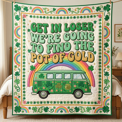 Rainbow Shamrock Retro Van WN0805011CL Quilt
