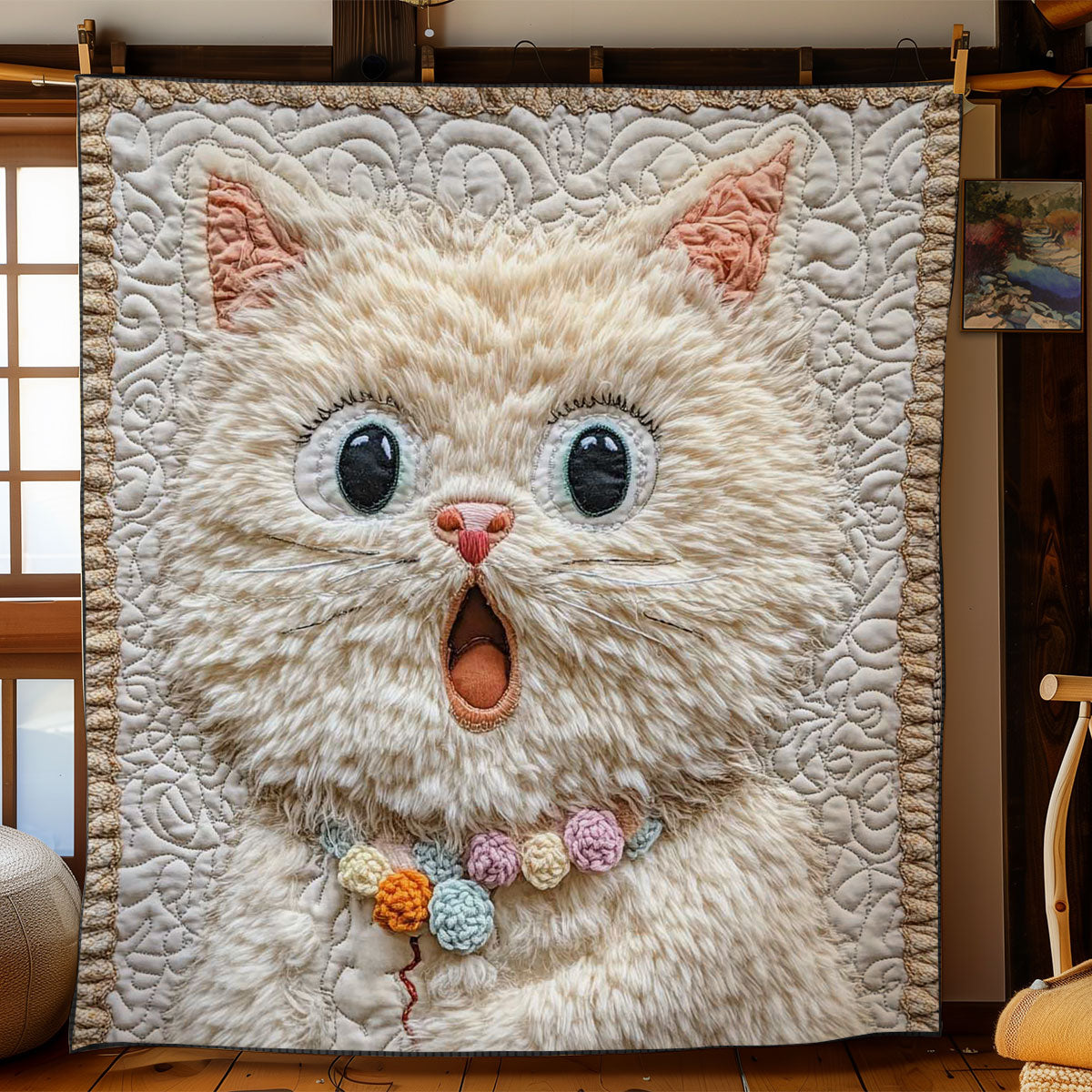 Fluffy Cat WN1303094CL Quilt