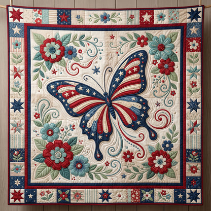USA Floral Butterfly WN0904054CL Quilt