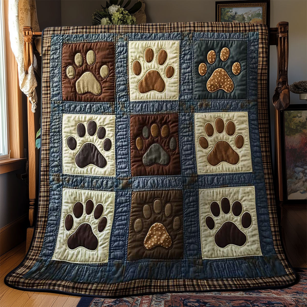 Heritage Paw Dog WN0503015CL Quilt