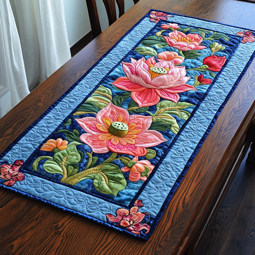 Tranquil Petals CP1301051CL Quilted Table Runner