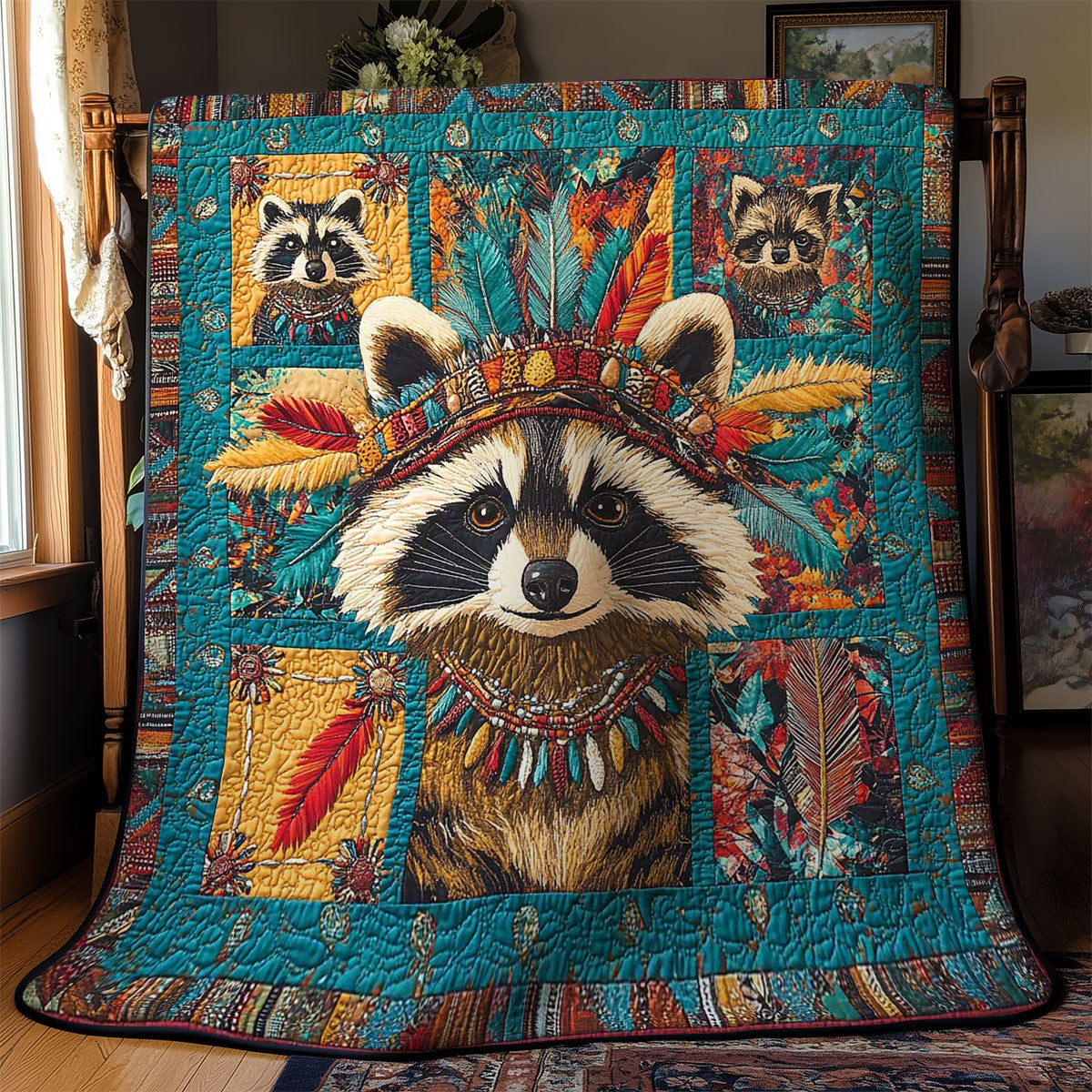 Feathered Raccoon WN2401028CL Quilt