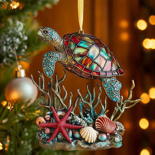Coastal Christmas Turtle CW2010039CL Christmas Ornament
