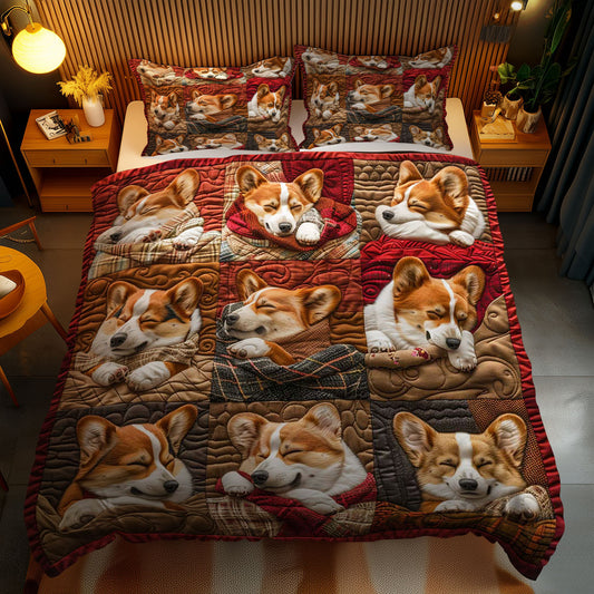 Corgi Nap Time WN1303129CL Duvet Cover Set