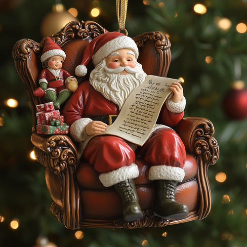Santa Notes CP2811014CL Christmas Ornament