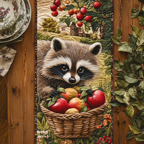 Red Apple Mischief WJ1406036CL Quilted Table Runner