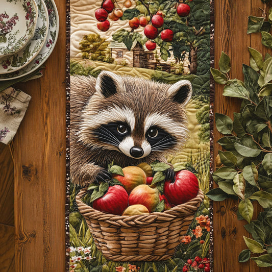 Red Apple Mischief WJ1406036CL Quilted Table Runner