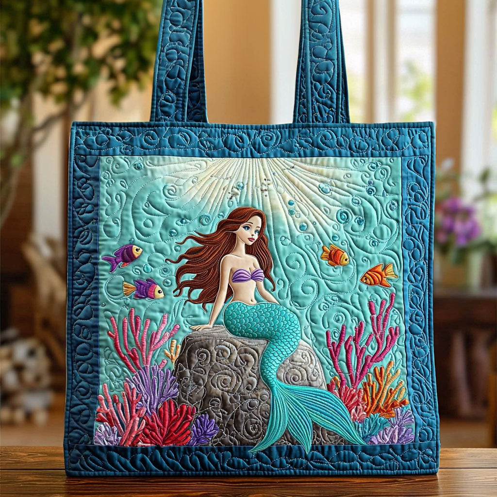 Enchanted Mermaid QA1212023CL Quilted Tote Bag