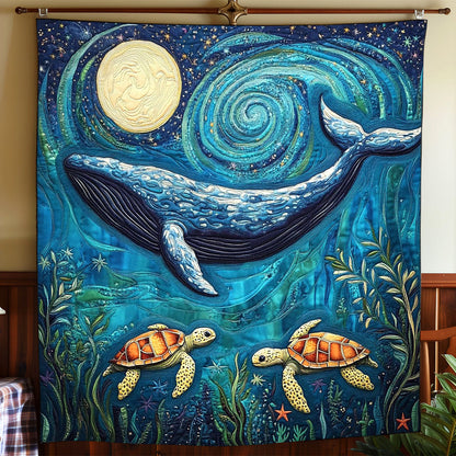 Night Ocean Whale CW1401021CL Quilt
