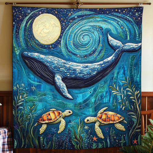 Night Ocean Whale CW1401021CL Quilt