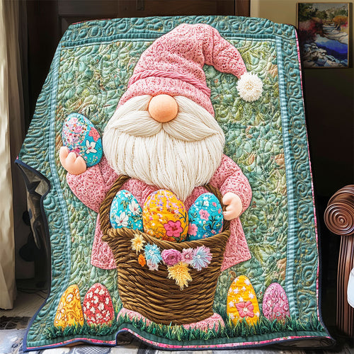 Happy Easter Gnome WP1003012CL Quilt