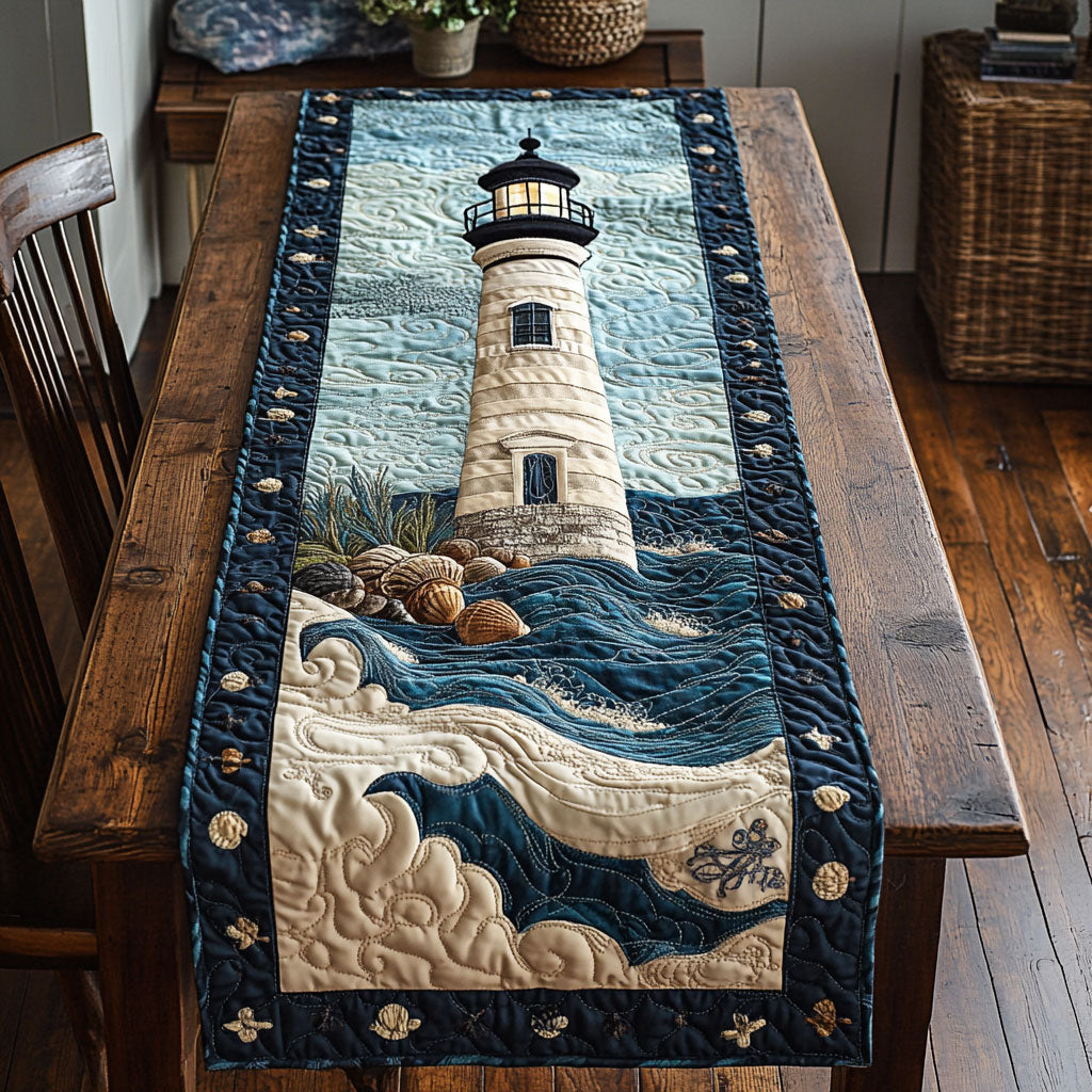 Coastal Passage CP1601059CL Quilted Table Runner