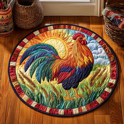 Chicken Field WJ2705033CL Quilted Round Mat
