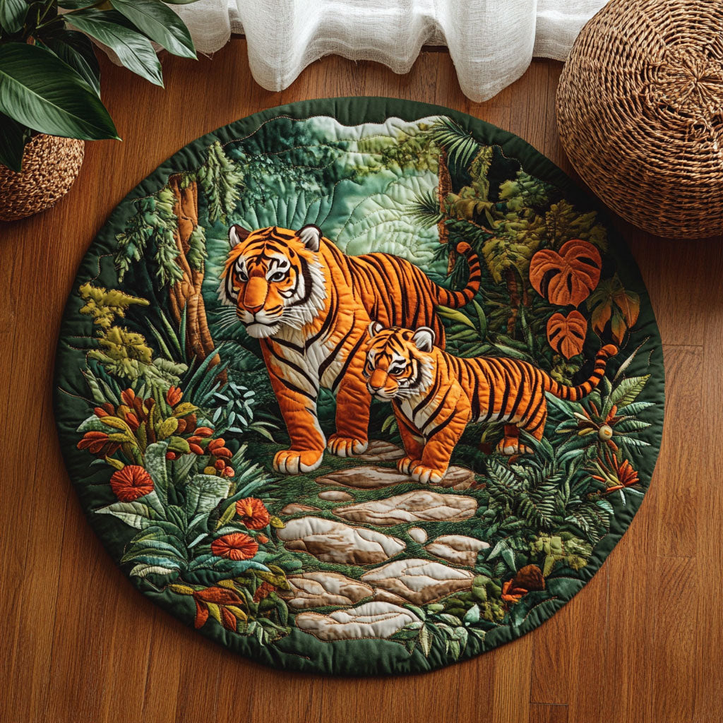 Fierce and Gentle WJ2305035CL Quilted Round Mat