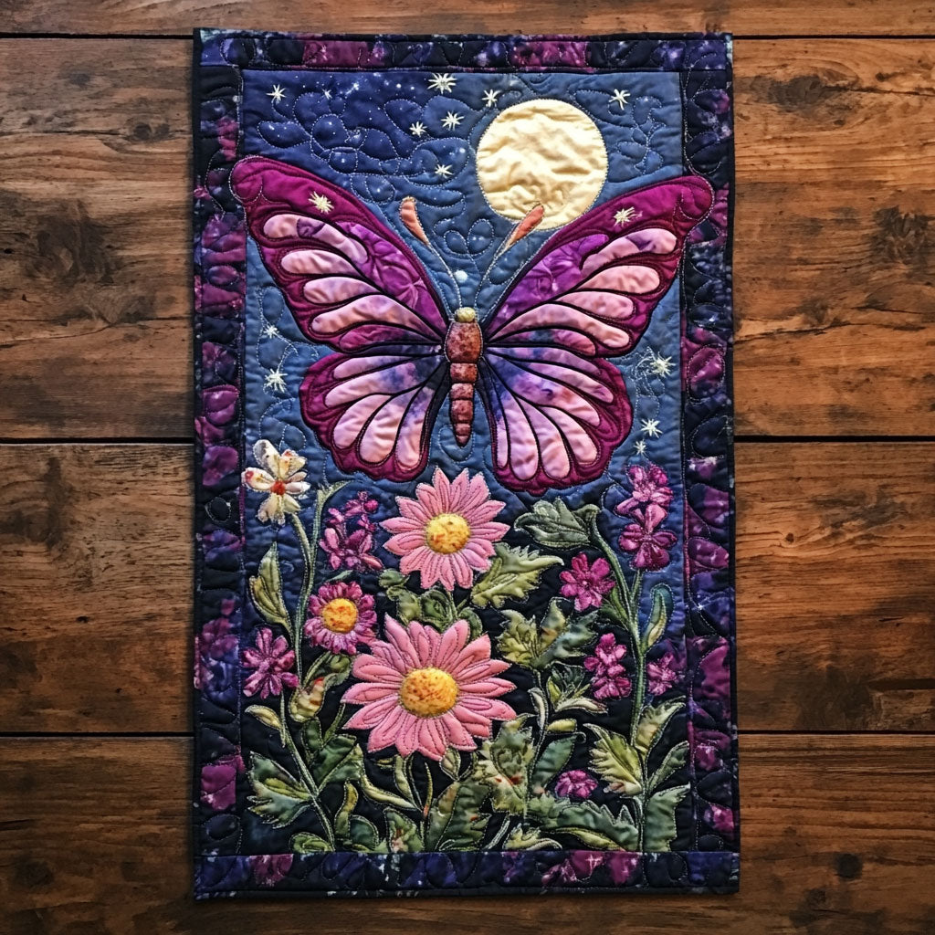 Floral Garden Butterfly WP0505028CL Quilted Table Runner
