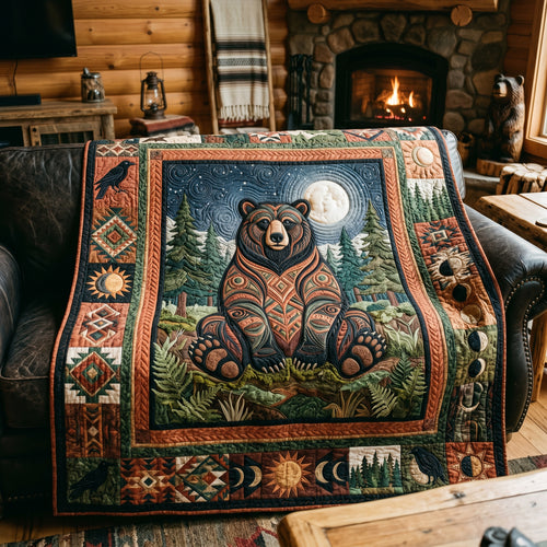 Tribal Spirit Bear XR1905011CL Quilt