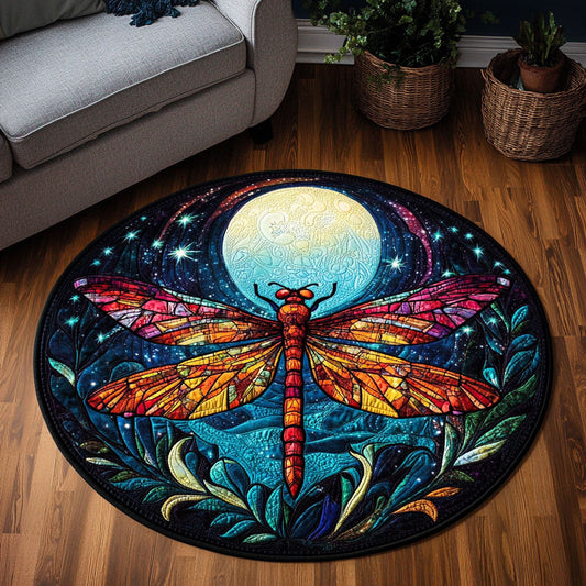 Midnight Moon Dragonfly KL1612019CL Quilted Round Mat