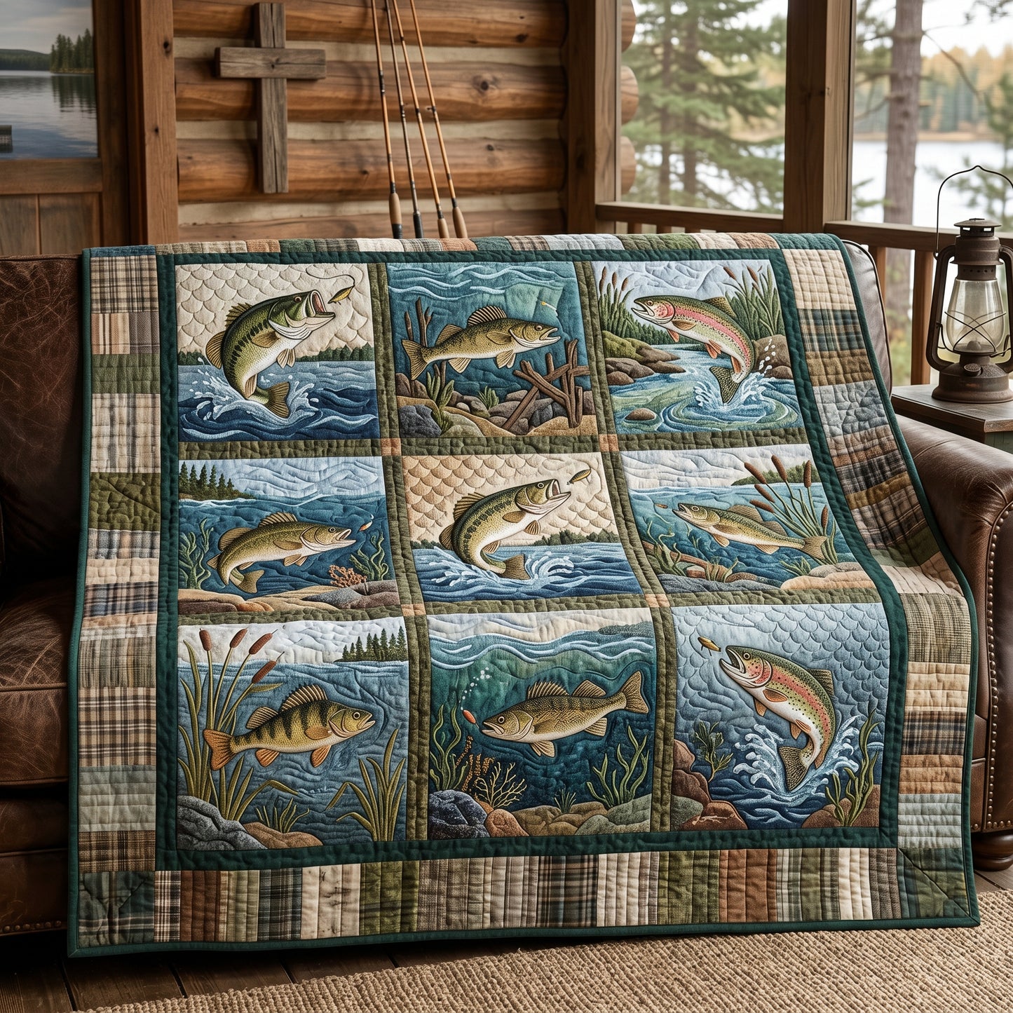 Fishing Life XR1205003CL Quilt