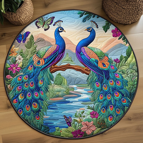 Peacock WJ1705021CL Quilted Round Mat