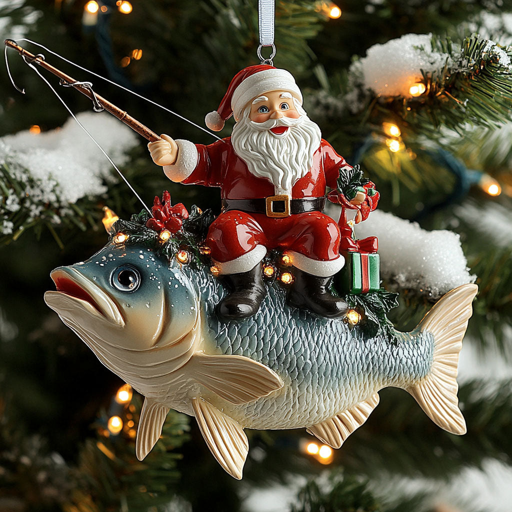 Gifted Catch Fishing WN0411038CL Christmas Ornament