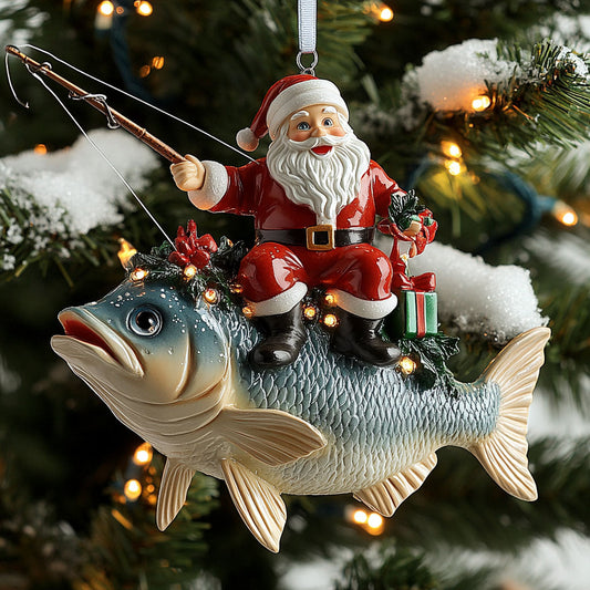 Gifted Catch Fishing WN0411038CL Christmas Ornament