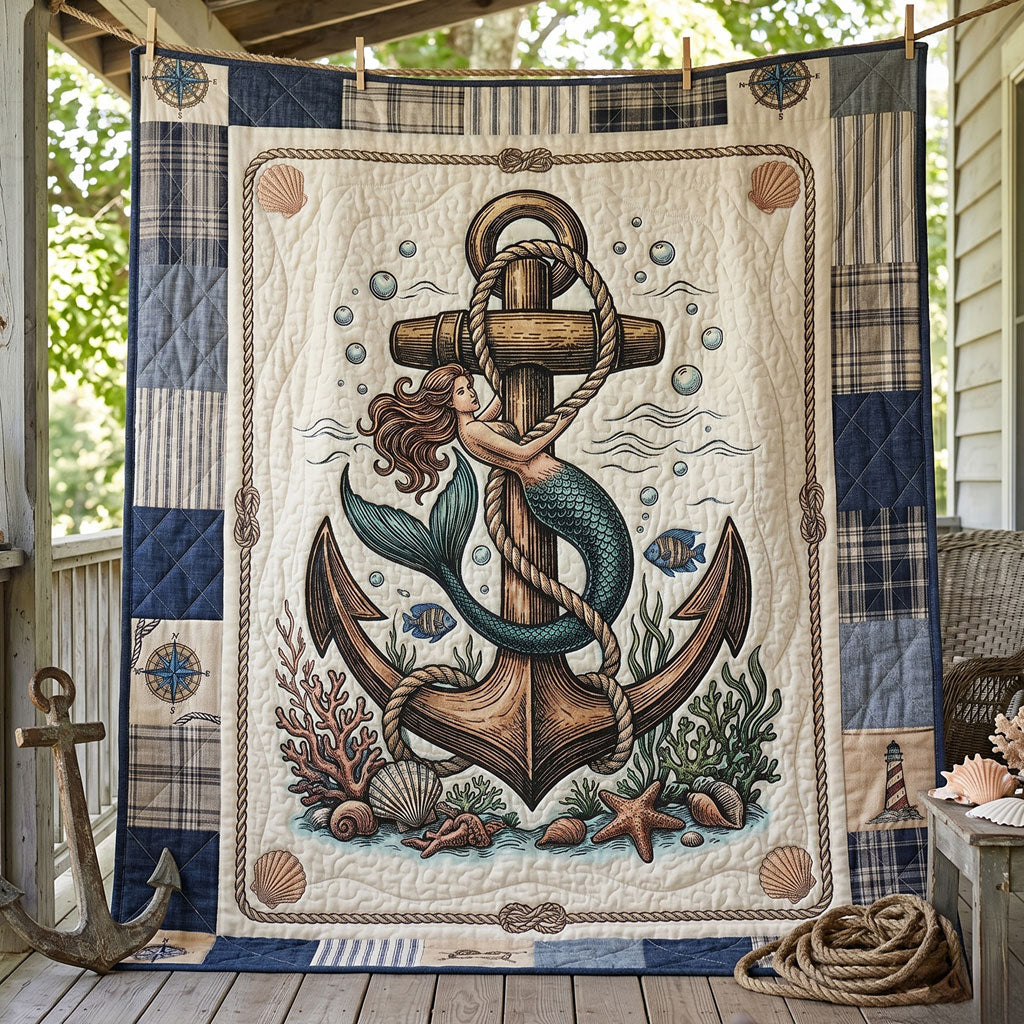 Mermaid Anchor WN2105011CL Quilt