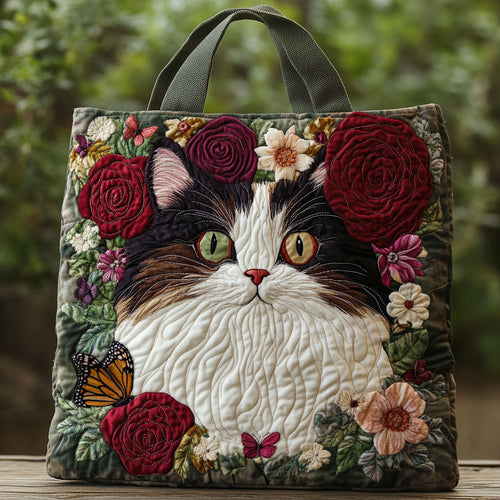 Blossom Purr CP1201076CL Quilted Tote Bag