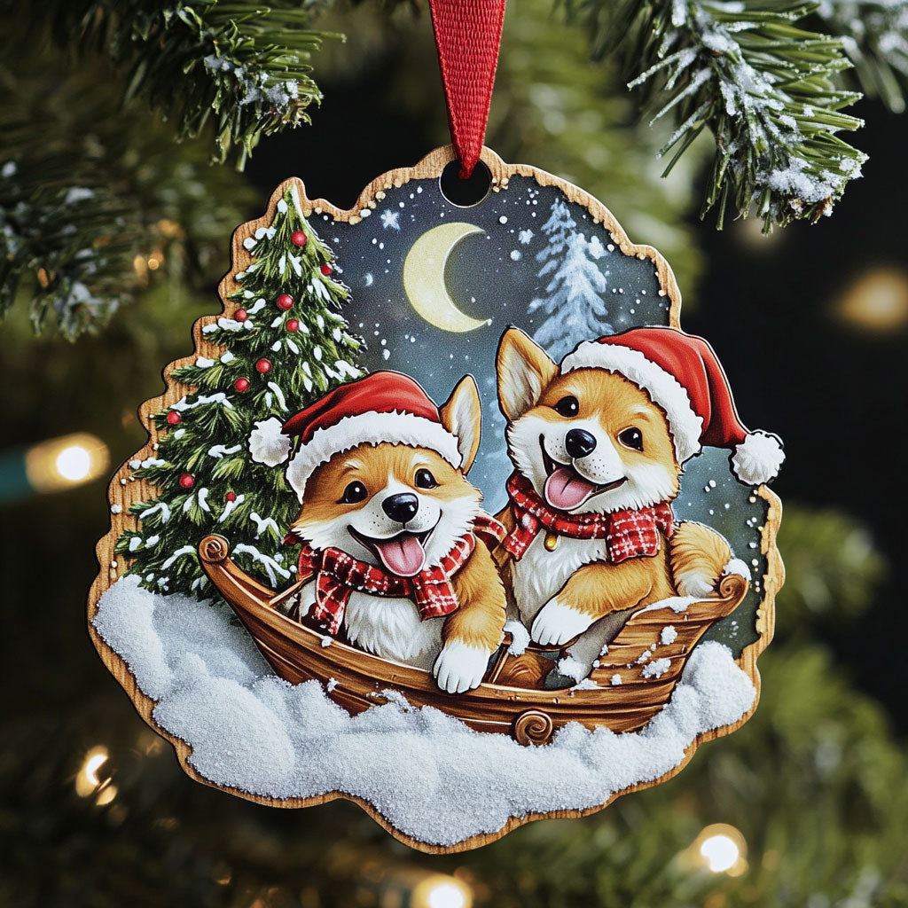 Corgi Christmas Light WN1610054CL Christmas Ornament