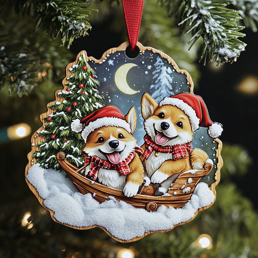 Corgi Christmas Light WN1610054CL Christmas Ornament