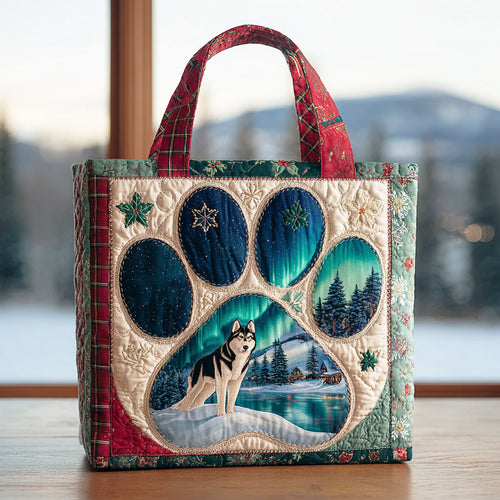 Cheerful Husky CW0611035CL Quilted Tote Bag