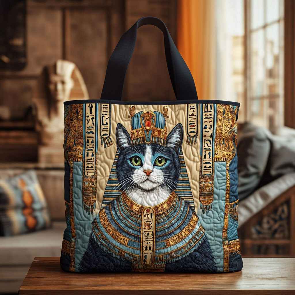 Crowned Nile Cat KL2412037CL Quilted Tote Bag