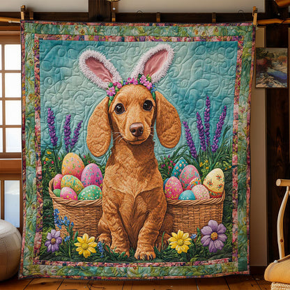 Dachshund In Easter Bloom WN1501007CL Quilt