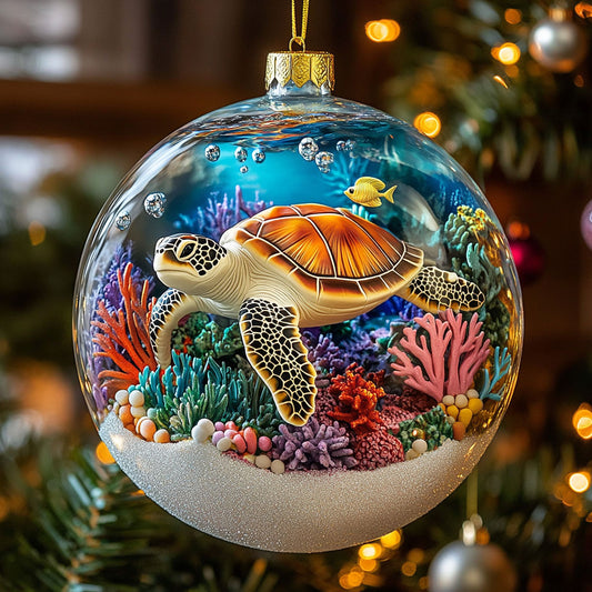 Ocean Glow Turtle CW2511037CL Christmas Ornament