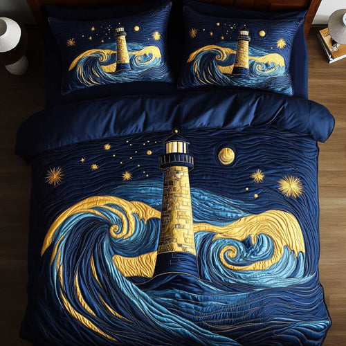 Waves And Lighthouse WN1803140CL Duvet Cover Set