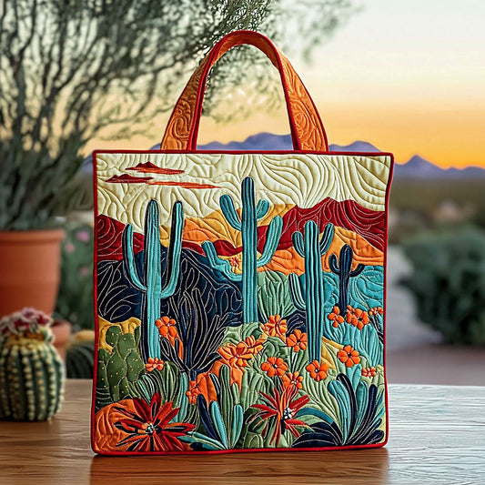 Blooming Desert QA2511009CL Quilted Tote Bag