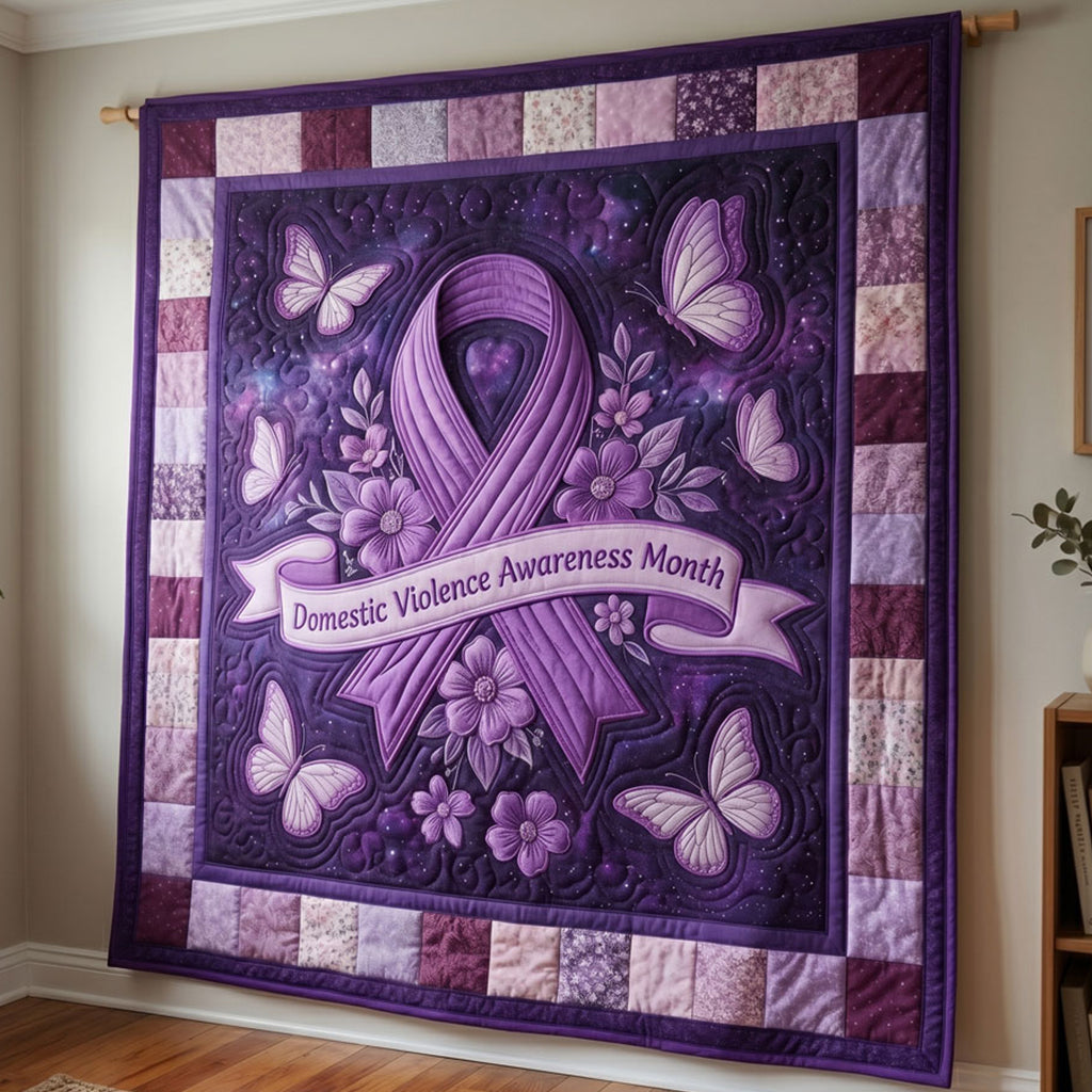 Strength & Awareness Ribbon WN2304018CL Quilt