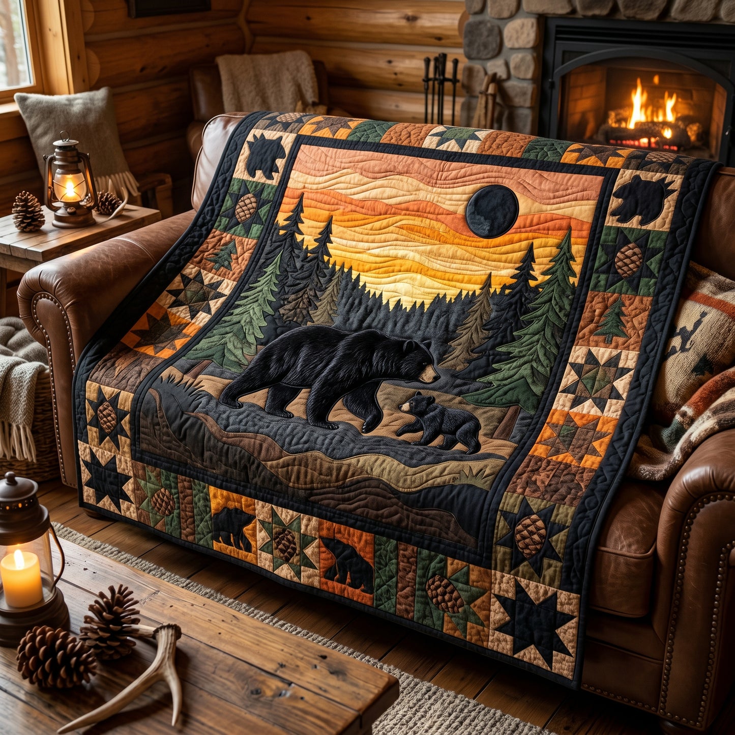 Wild Mama Bear XR1805001CL Quilt