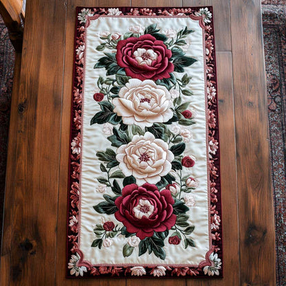 Peony Elegance WN2804050CL Quilted Table Runner