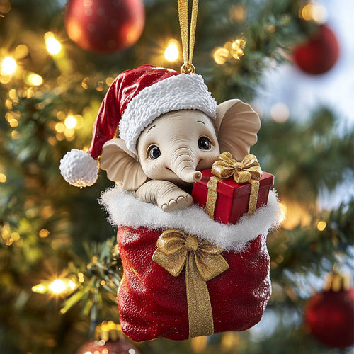 Festive Elephant CP0412042CL Christmas Ornament